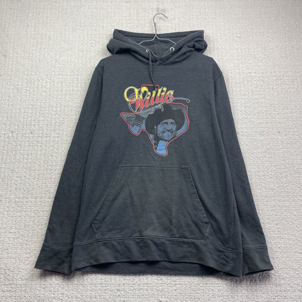 Willie Nelson x Zion Hoodie Texas Retro Graphic Print Country Music Merch Sz XL